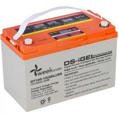 Тяговый аккумулятор Weekender DS 12V 100A/h GEL дисплей USB порт