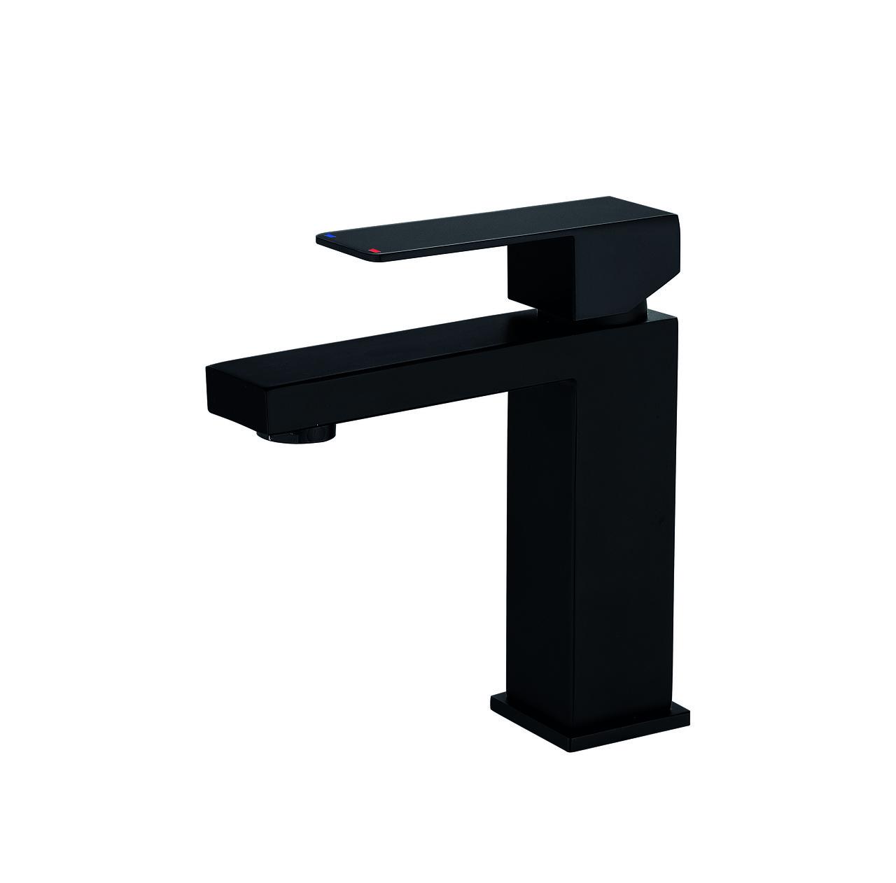 Змішувач для умивальника MIXXUS KUB-001-Heavy Black з нержавіючої сталі (MI6348)