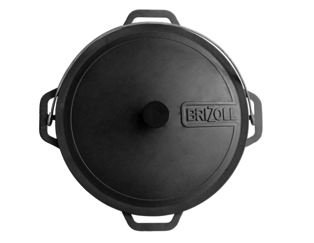Котел чугунный азиатский Brizoll с чугунной крышкой 12 л (KA12-1) - фото 3 Котел чугунный азиатский Brizoll с чугунной крышкой 12 л (KA12-1) - фото 3