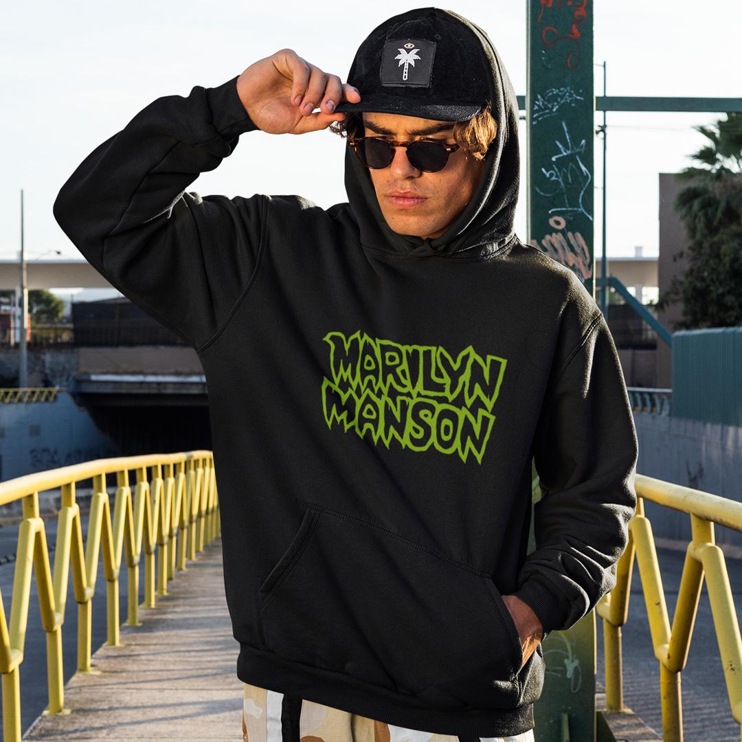 Худі унісекс флісовий Marilyn Manson Portrait Of An American Family 2XL Чорний (31264505)