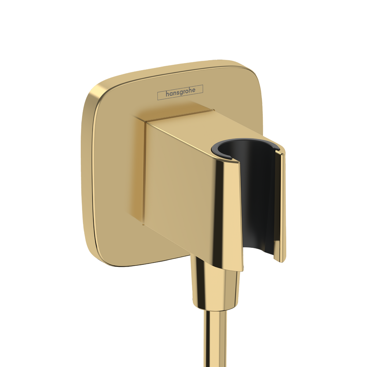 Шланговое подключение Hansgrohe FixFit Porter E с держателем Polished Gold Optic (26887990)