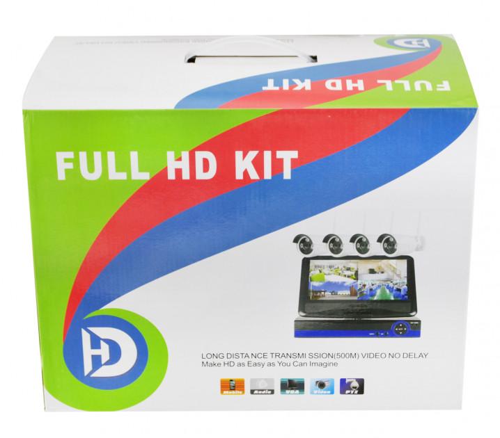 Комплект видеонаблюдения беспроводной DVR KIT CAD Full HD UKC 8004/6673 WiFi на 4 камеры (9ed9a76d) - фото 8