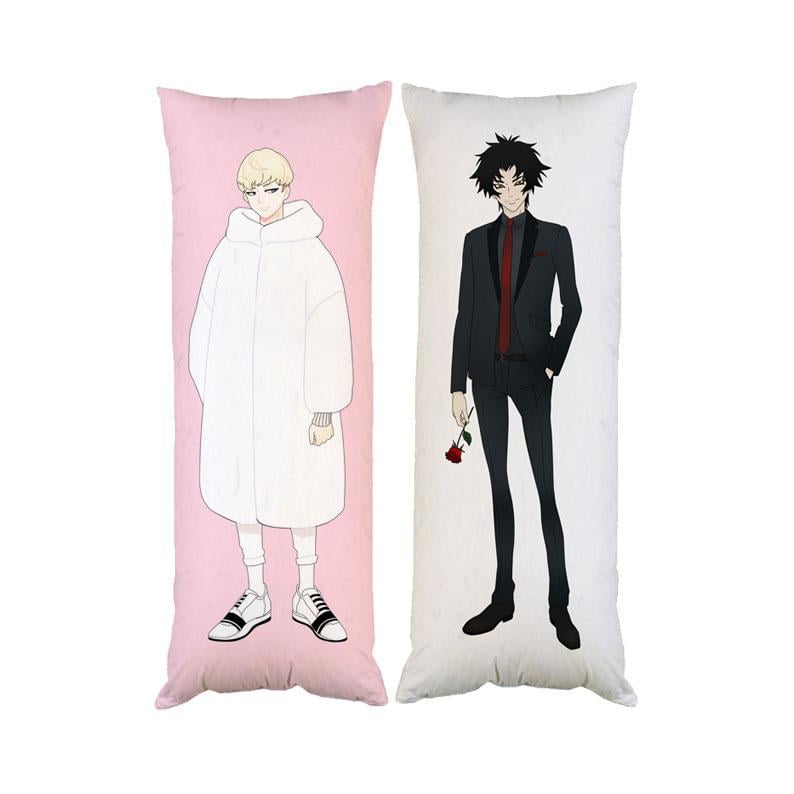 Подушка дакимакура Ре и Акира Devilman Crybaby декоративная ростовая для обнимания 50x150 см (1834013824)