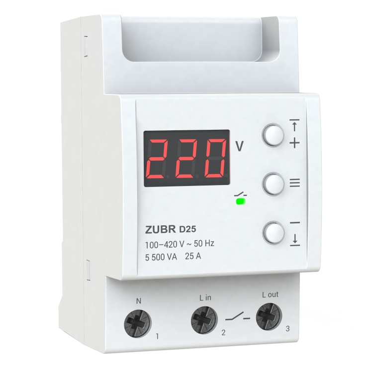 Реле напряжения ZUBR D25