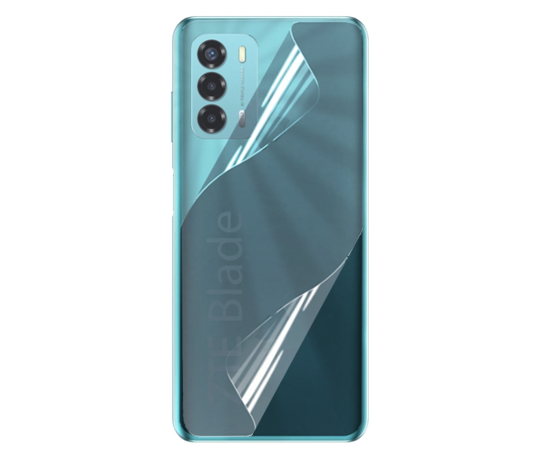 Противоударная гидрогелевая пленка Hydrogel Film для ZTE Blade V40 Vita на заднюю панель, Transparent