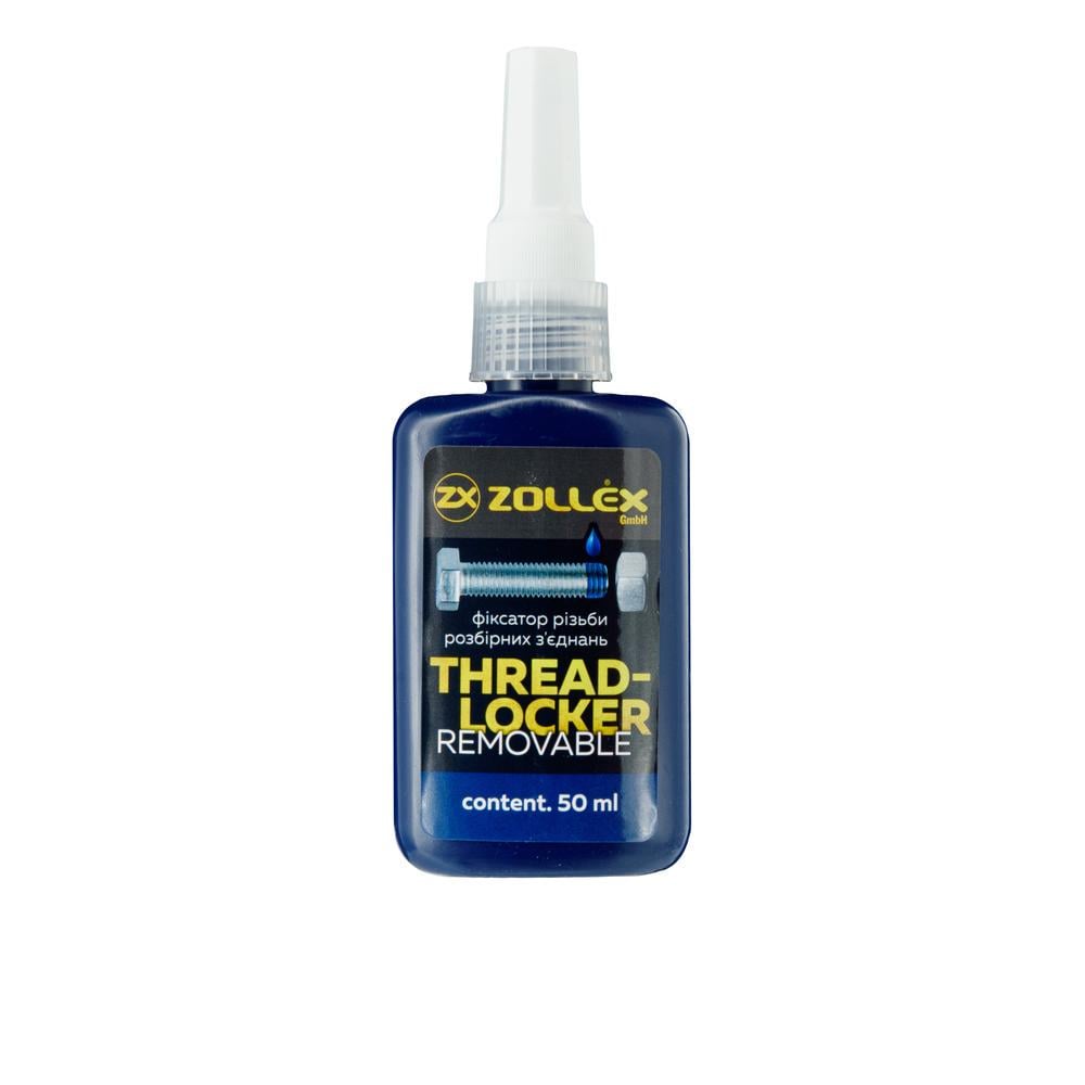 Фіксатор різьби Zollex Threadlocker для розбірних з'єднань BFU-7 50 г Синій (22694)