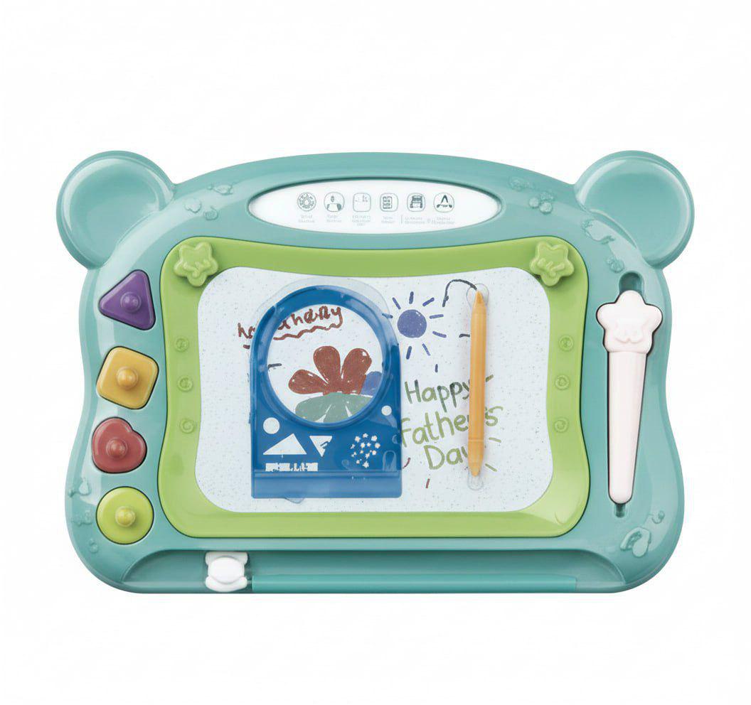 Доска магнитная для рисования 688-36 2 ручки и штампы на листе Зеленый (31211602)