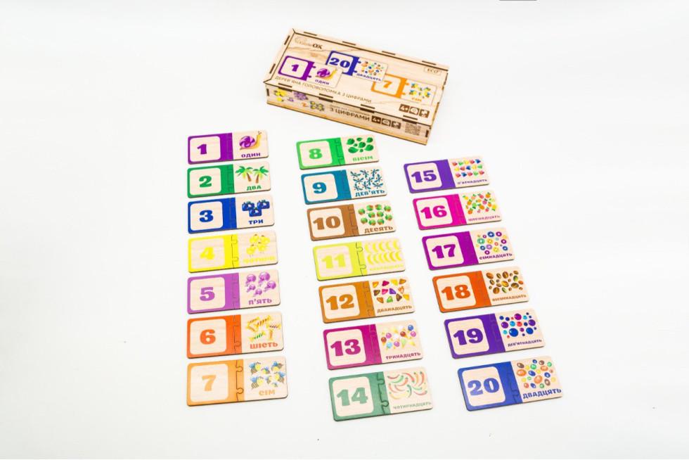 Сортер пазл головоломка дерев'яна дитяча розвиваюча PuzzleOK Цифри - фото 7 Сортер пазл головоломка дерев'яна дитяча розвиваюча PuzzleOK Цифри - фото 7