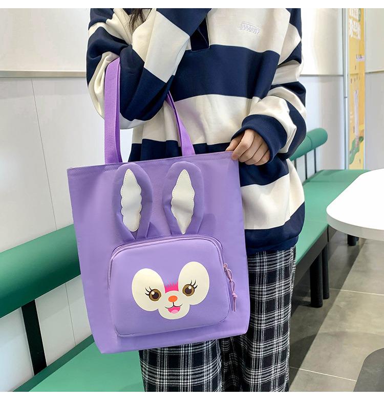 Школьный рюкзак для девочки Зайчик 5в1 5-11 класс Фиолетовый (27667983) - фото 4