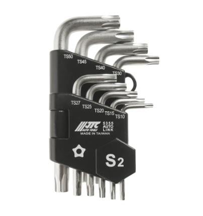 Набор угловых ключей TORX  Т10-Т50 9 ед. (5354 JTC)