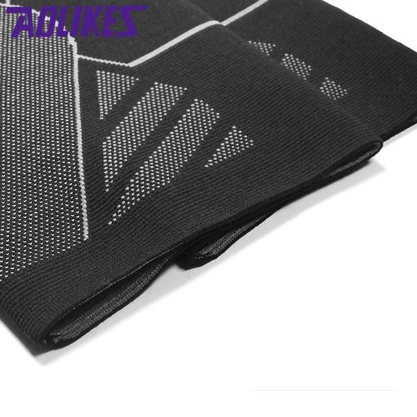 Наколінник Aolikes еластичний фіксатор суглоба 1 шт. L Чорний (01229) - фото 5