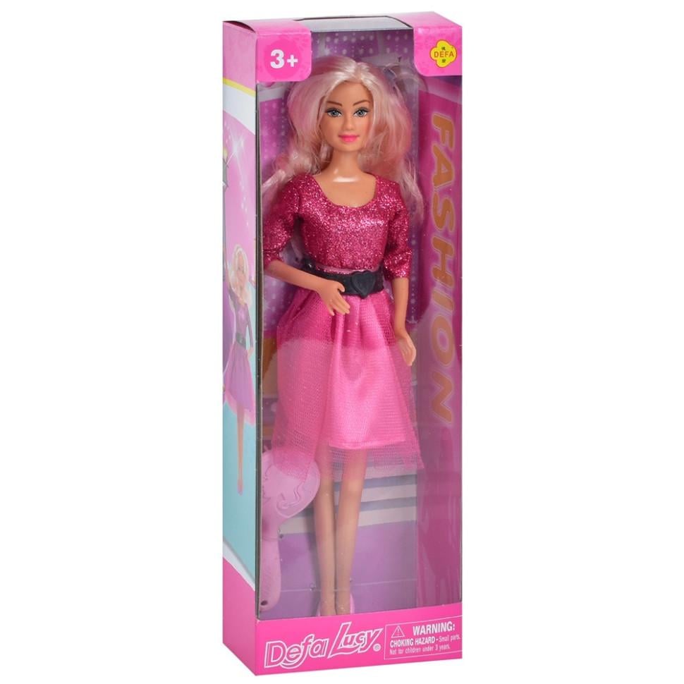 Лялька Defa у вечірній сукні 28 см Рожевий (ID-188-L-29)