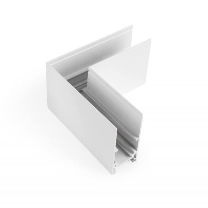 Соединитель угловой OL411 для магнитного накладного шинопровода Белый (29548993)