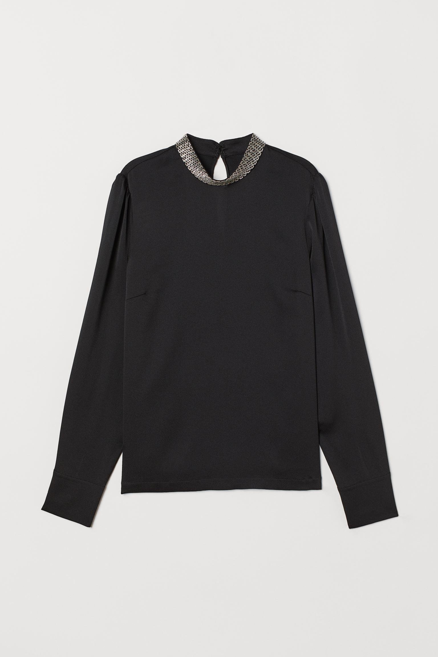 Блуза р. 36 Черный (6634348dlog)