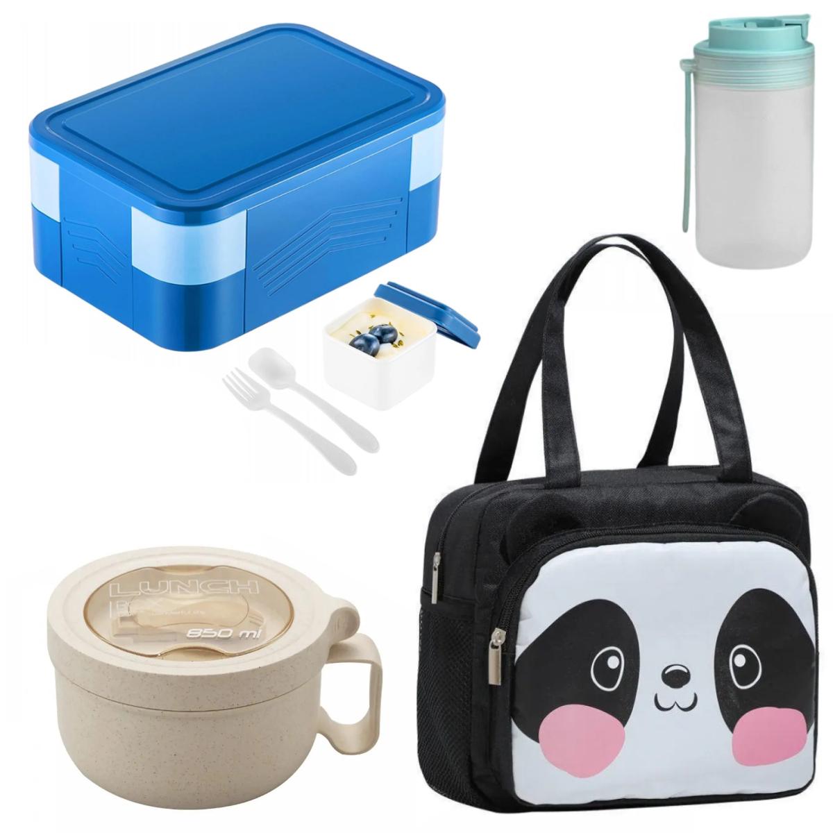 Ланч-бокс с и термосумка 4в1 1550 мл (407018)