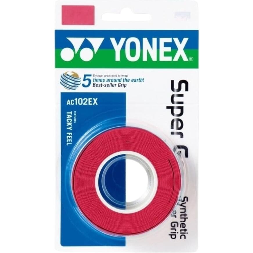 Обмотка для ракеток Yonex AC102-3 3 шт. Красный (AC102EX red)