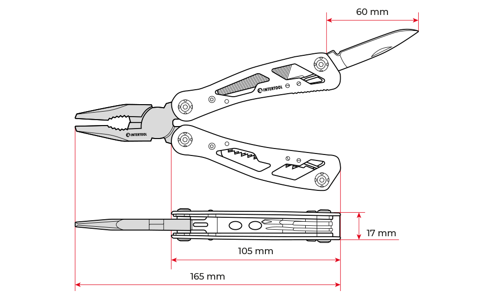 Мультитул Intertool HT-0540 12в1 - фото 11 Мультитул Intertool HT-0540 12в1 - фото 11