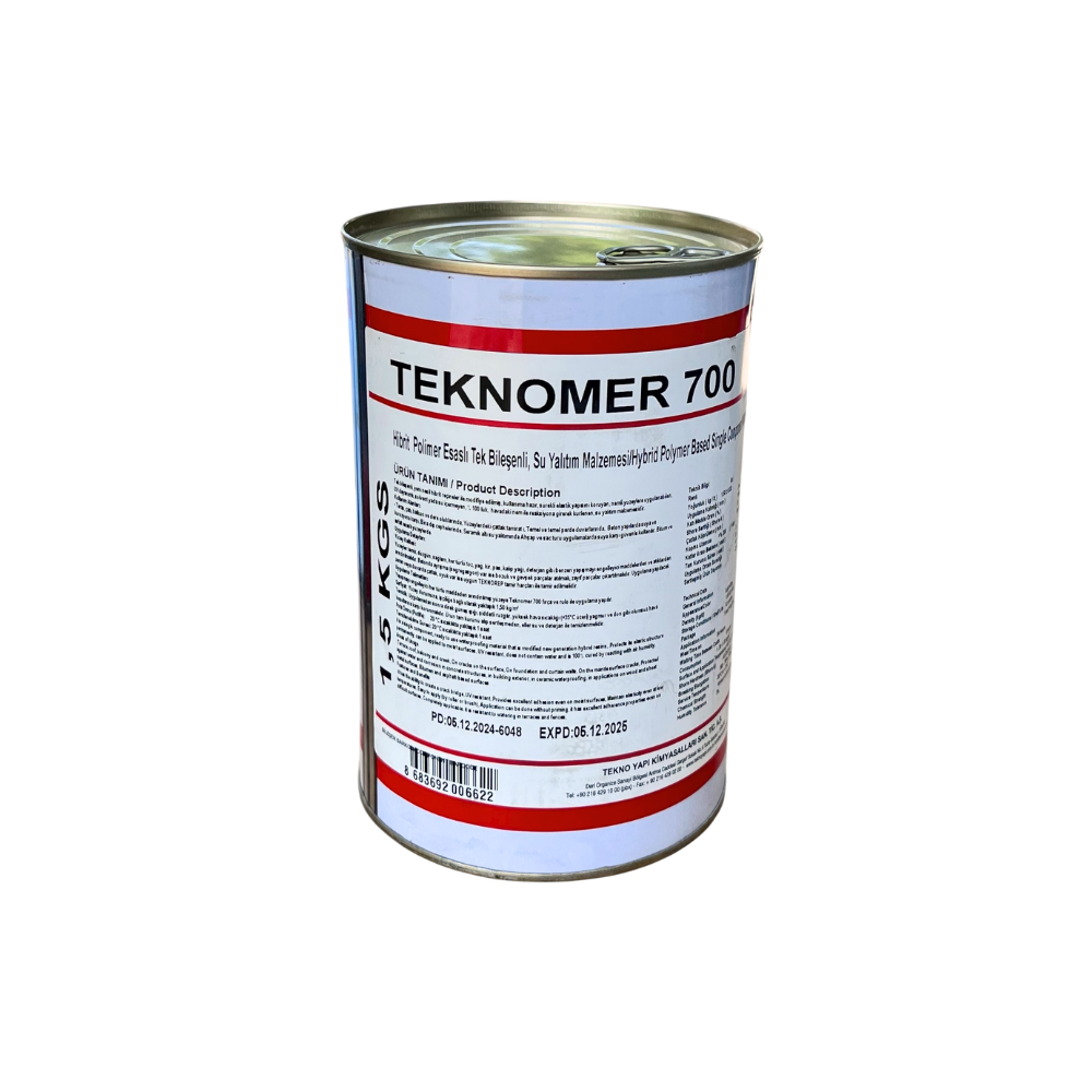 Гідроізоляція Ггібрид-полімерна Teknomer 700 однокомпонентна 1,5 кг (27221160) Гідроізоляція Ггібрид-полімерна Teknomer 700 однокомпонентна 1,5 кг (27221160)