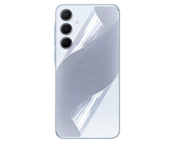 Противоударная гидрогелевая пленка Hydrogel Film для Samsung Galaxy A55 5G на заднюю панель, Transparent