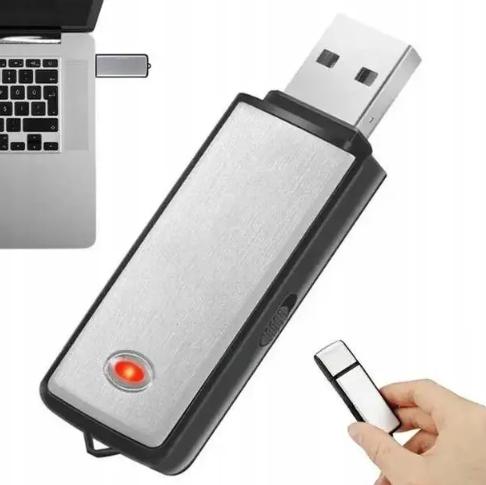 Диктофон міні USB PenDrive X09 4 Гб Silver - фото 3