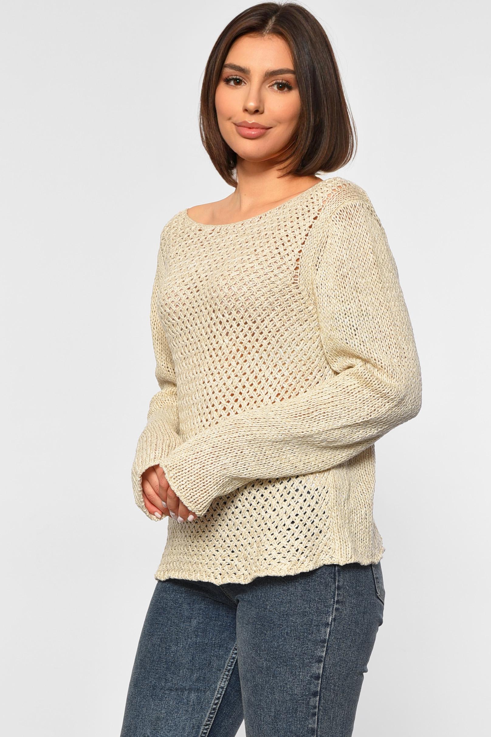 Свитер женский L Серый (187909) - фото 2 Свитер женский L Серый (187909) - фото 2