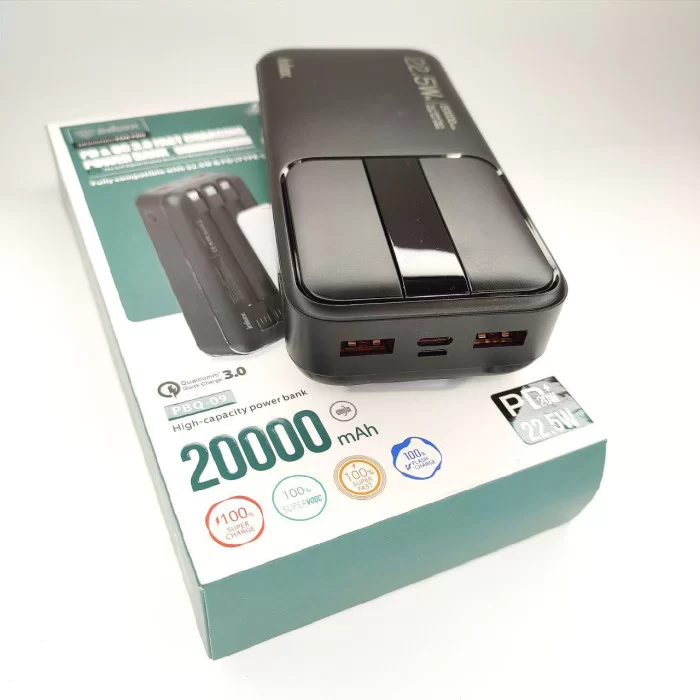 Акумулятор зовнішній Inkax 20000 mAh - фото 4