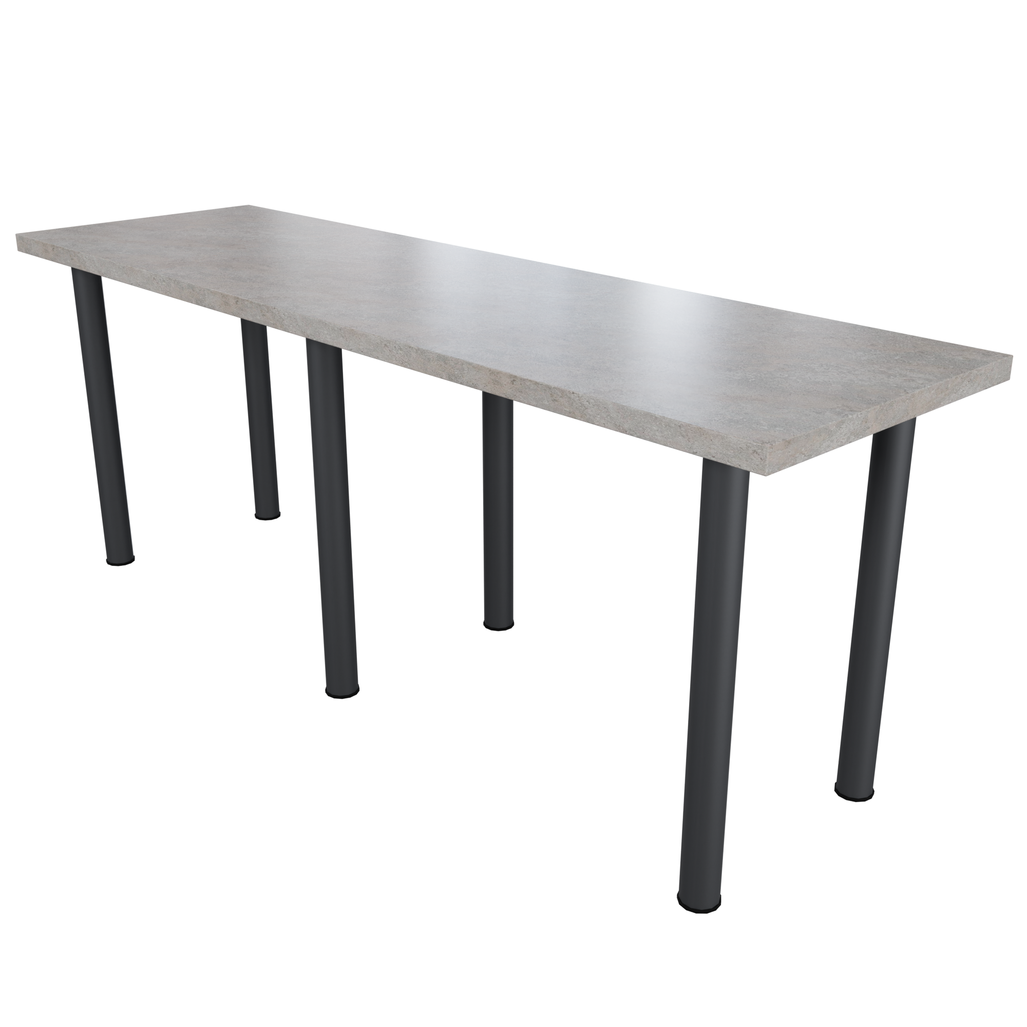 Стіл обідній БРІДЖ 2000х600 Альбус сірий/Чорний