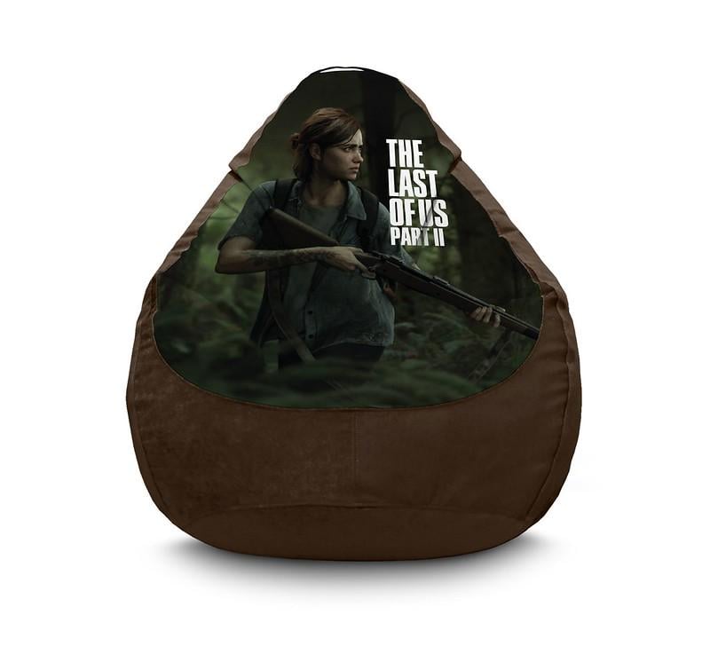 Кресло мешок iPuff The Last of Us Ellie and gun Флок XL 80x110 см Коричневый Кресло мешок iPuff The Last of Us Ellie and gun Флок XL 80x110 см Коричневый