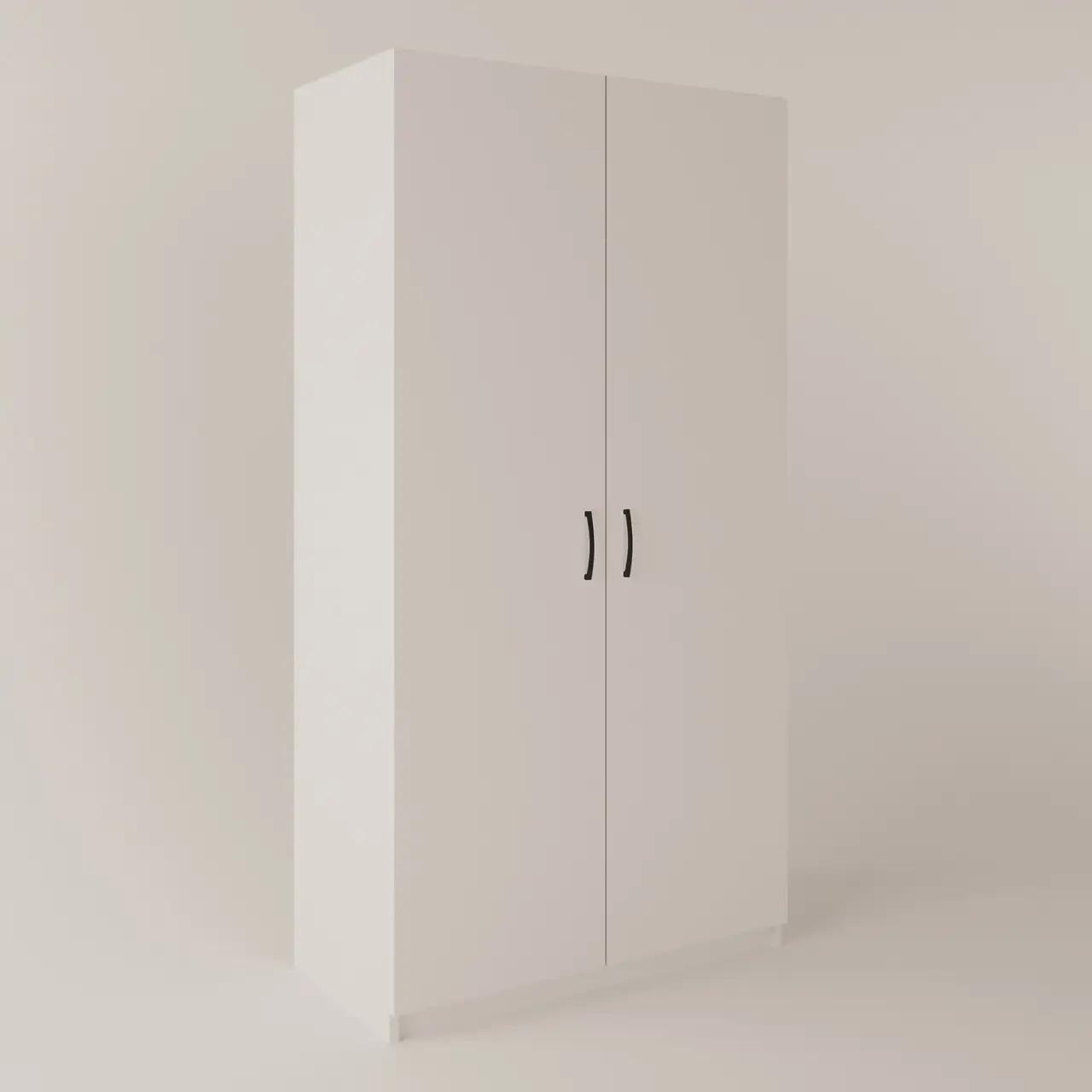 Шкаф для одежды с полками и штангой 1950х800х520 мм Белый - фото 2