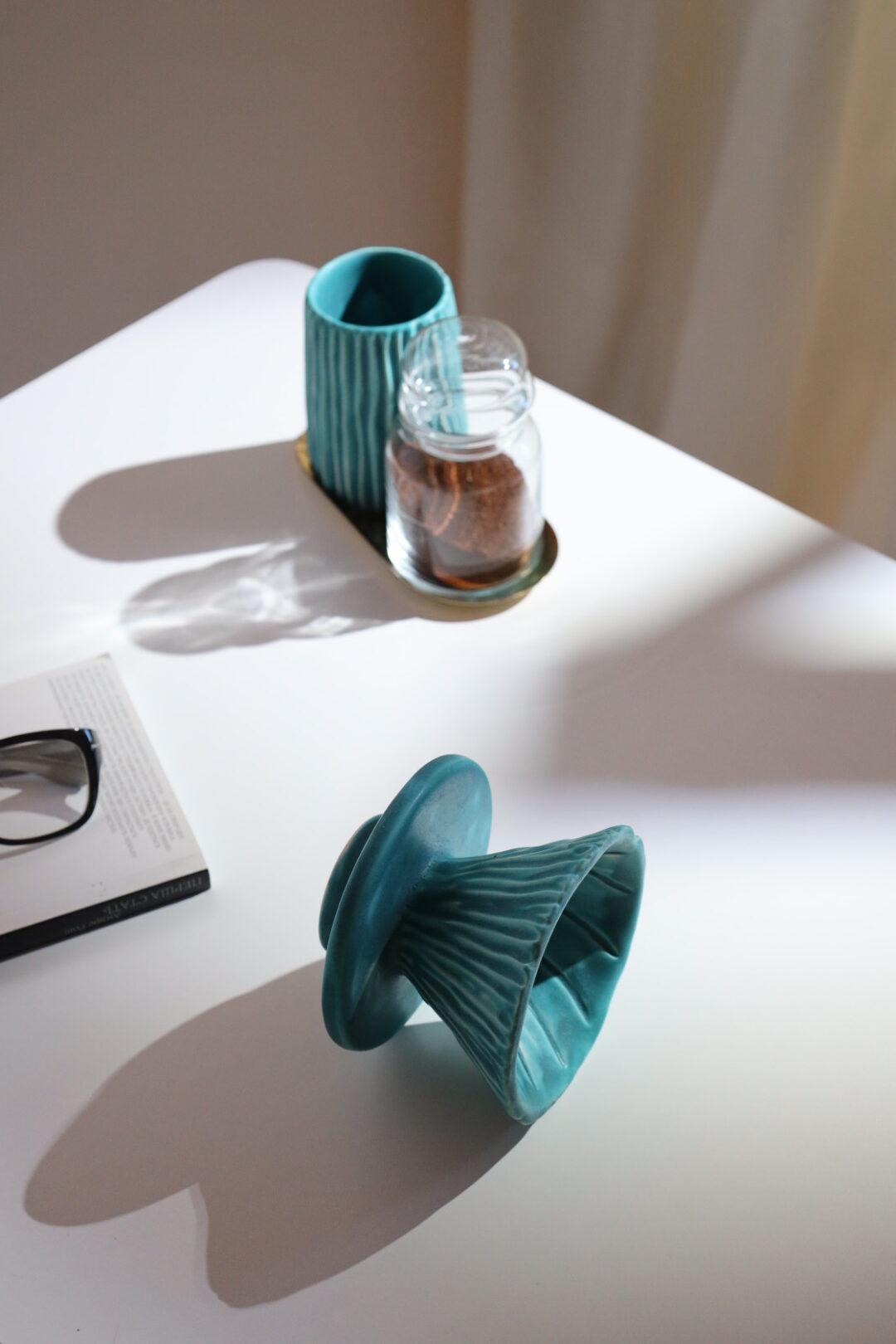 Набор кофейный Лагуна пуровер/воронка V60/чашка ручной работы (POV-005) - фото 21