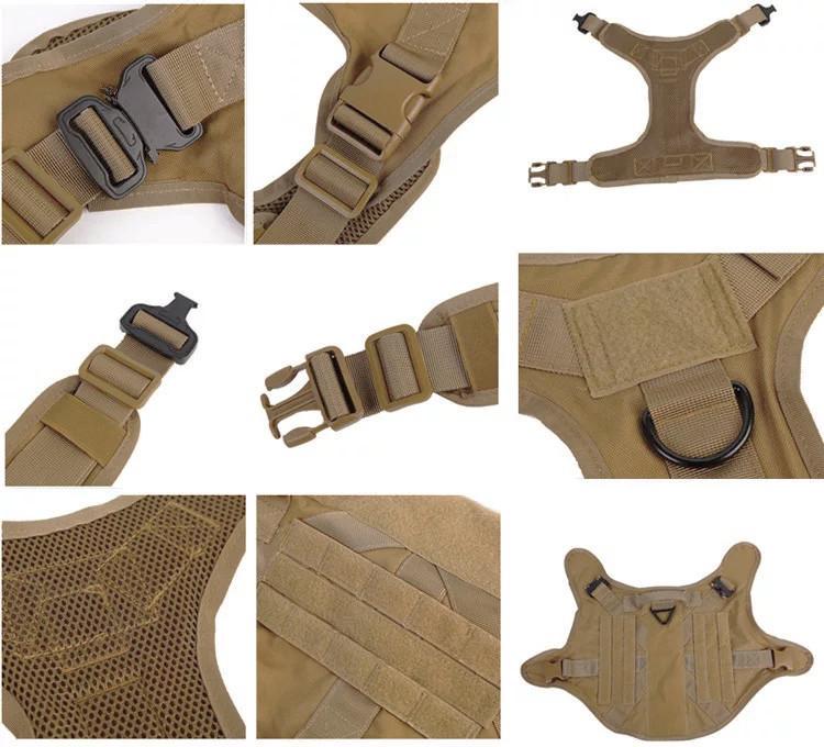 Шлея для собак Harness K9 Long с ручкой М 62-84 см Коричневый (1686266856) - фото 4