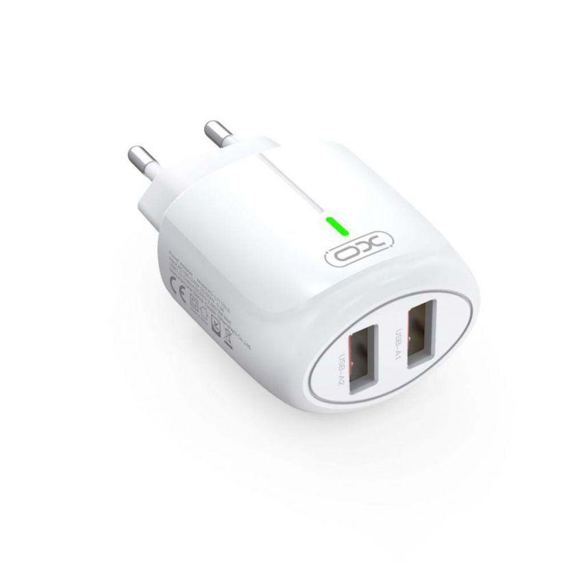 Адаптер Xo L111 2USB/2.4A + Data Cable USB to Lightning White - фото 3 Адаптер Xo L111 2USB/2.4A + Data Cable USB to Lightning White - фото 3