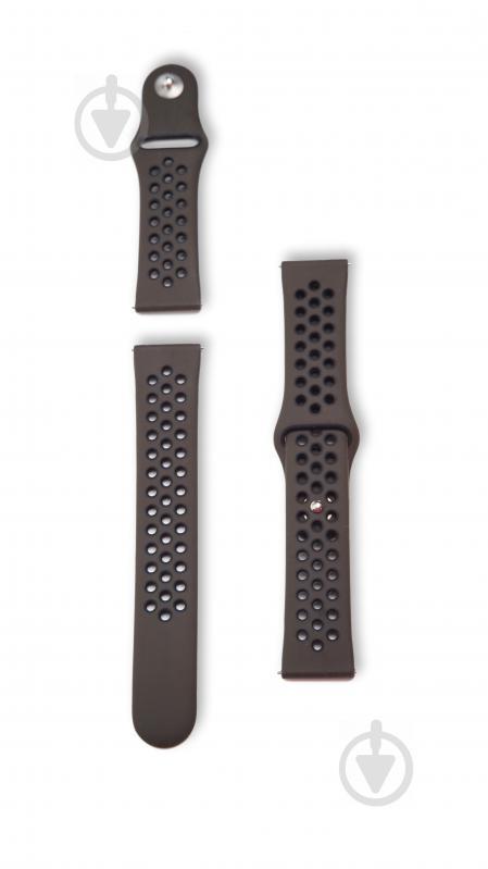 Ремешок BeWatch 22мм для Samsung Galaxy Watch 46mm | 3 45 mm | Gear S3 перфорированный силиконовый Хаки (1020191)