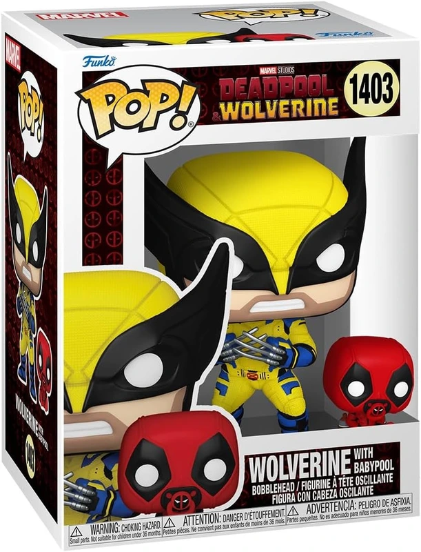 Ігрова фігуркаРосомаха з Бебіпулом Funko POP Marvel 1403 Deadpool & Wolverine (18735)