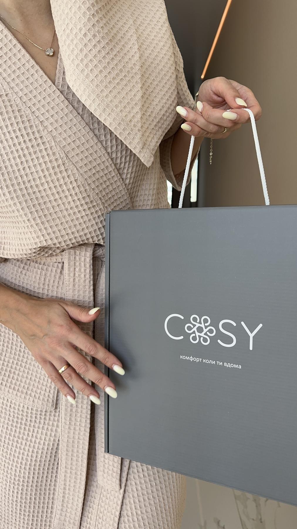 Подарочный набор женский COSY Belezza халат и полотенце L (BZ1) - фото 6 Подарочный набор женский COSY Belezza халат и полотенце L (BZ1) - фото 6