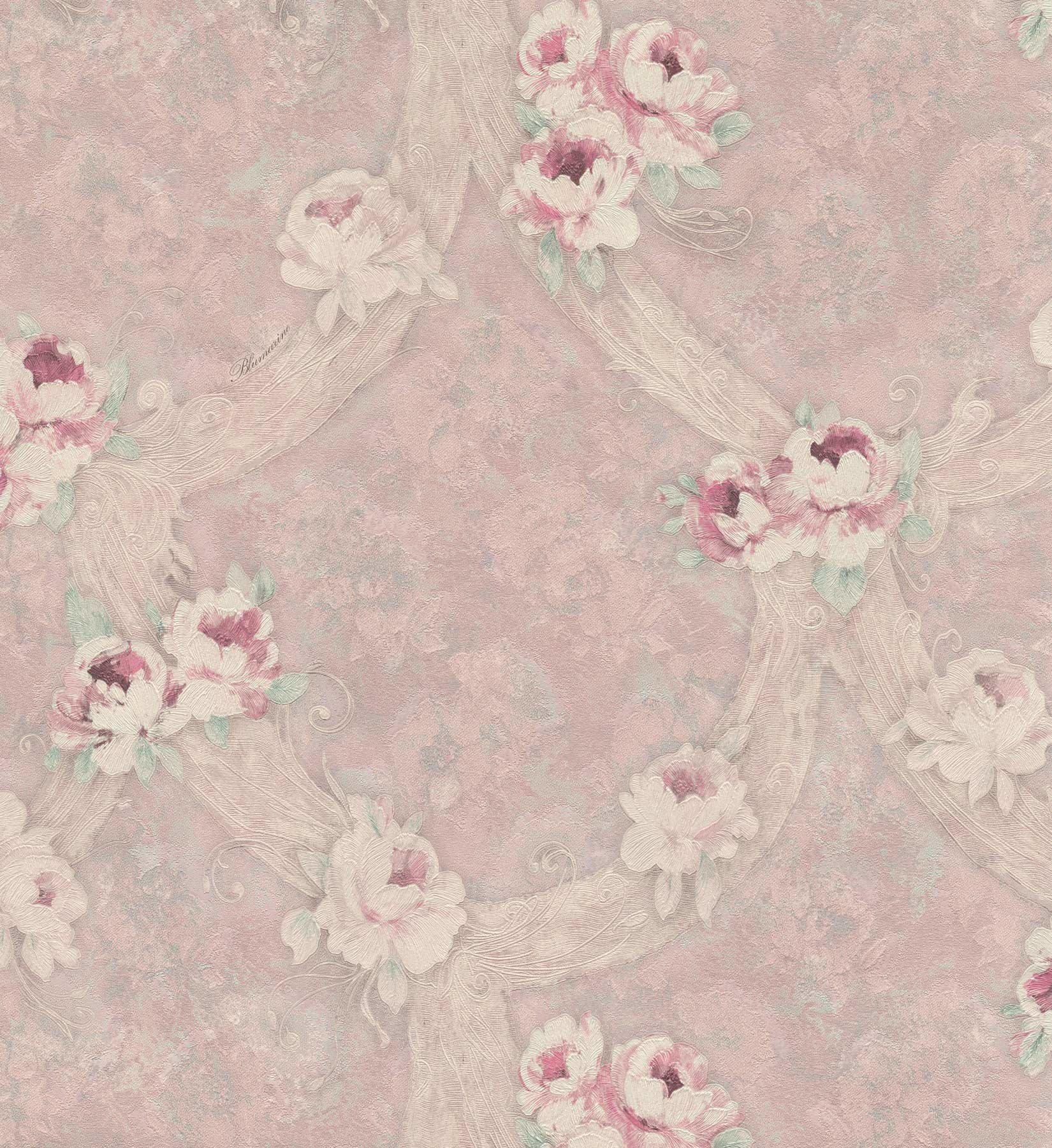 Виниловые обои Blumarine 0,53x10,05 м Розовый (976160)