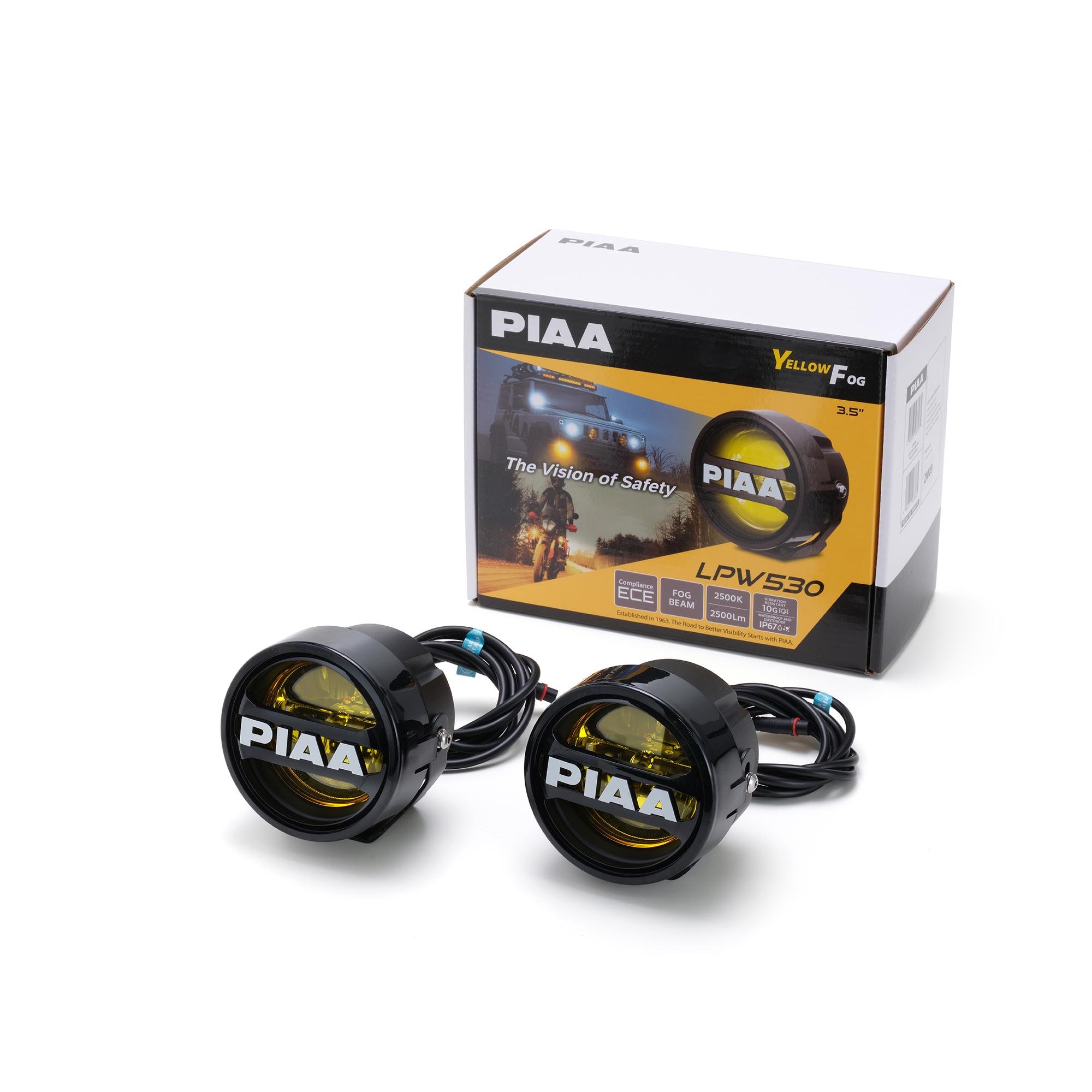 Фары противотуманные PIAA 89 мм LED 3,5" 2500К желтый свет 2 шт.