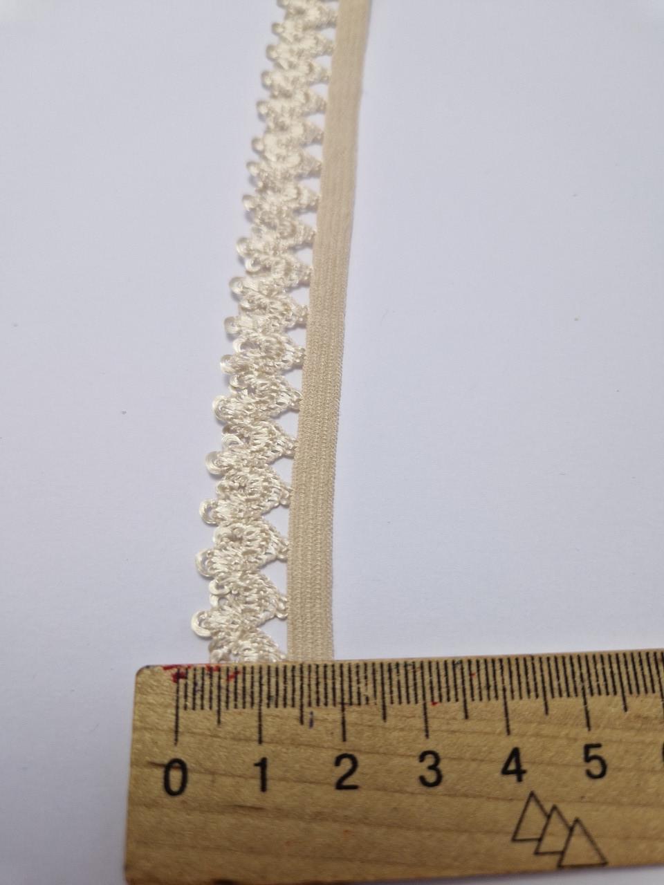 Резинка станова ажурна 1,5 см Світло-бежевий (1857307300) - фото 2 Резинка станова ажурна 1,5 см Світло-бежевий (1857307300) - фото 2