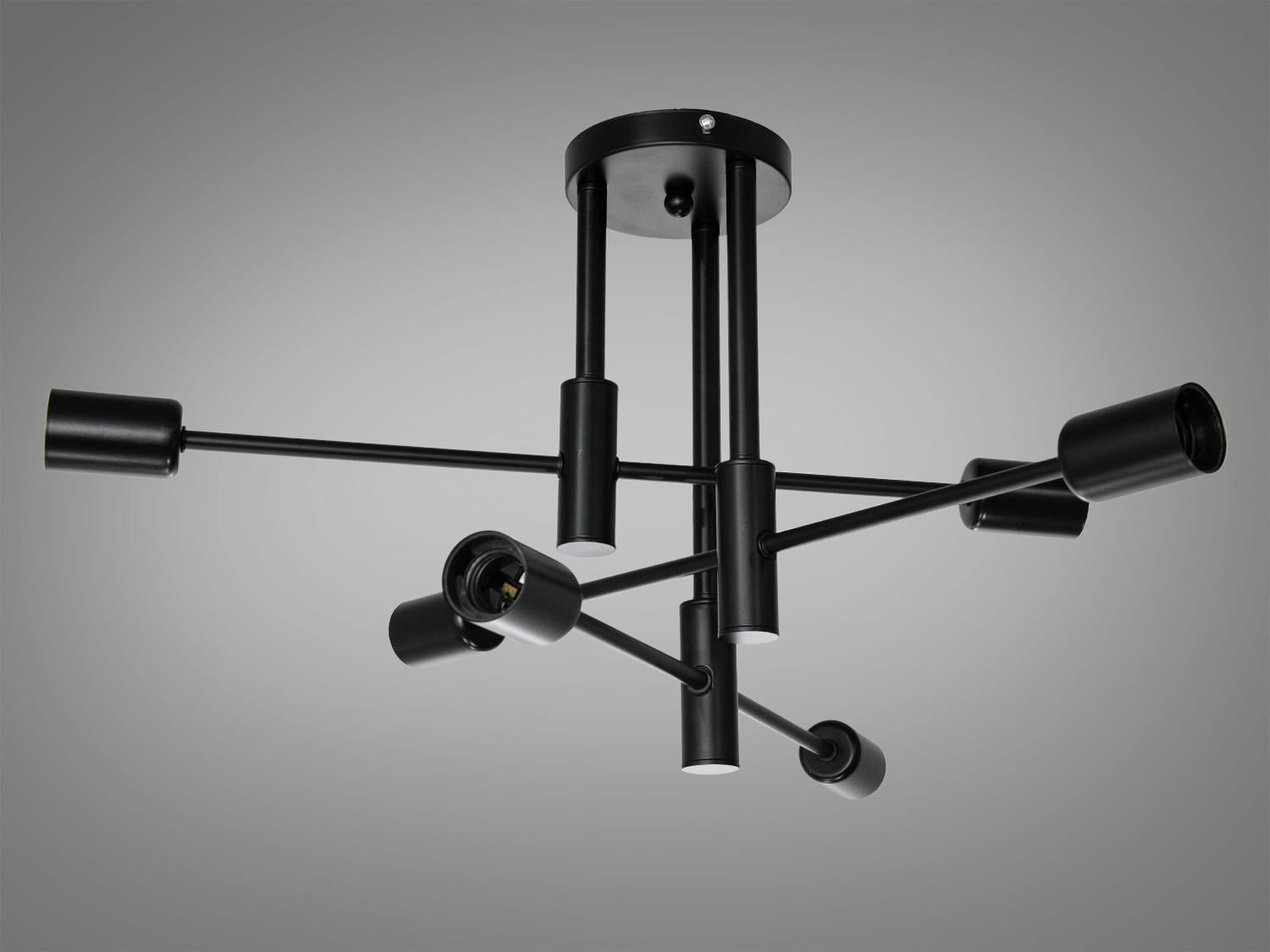 Люстра Diasha Молекула XL2038-6BK в стиле Loft на 6 ламп Черный