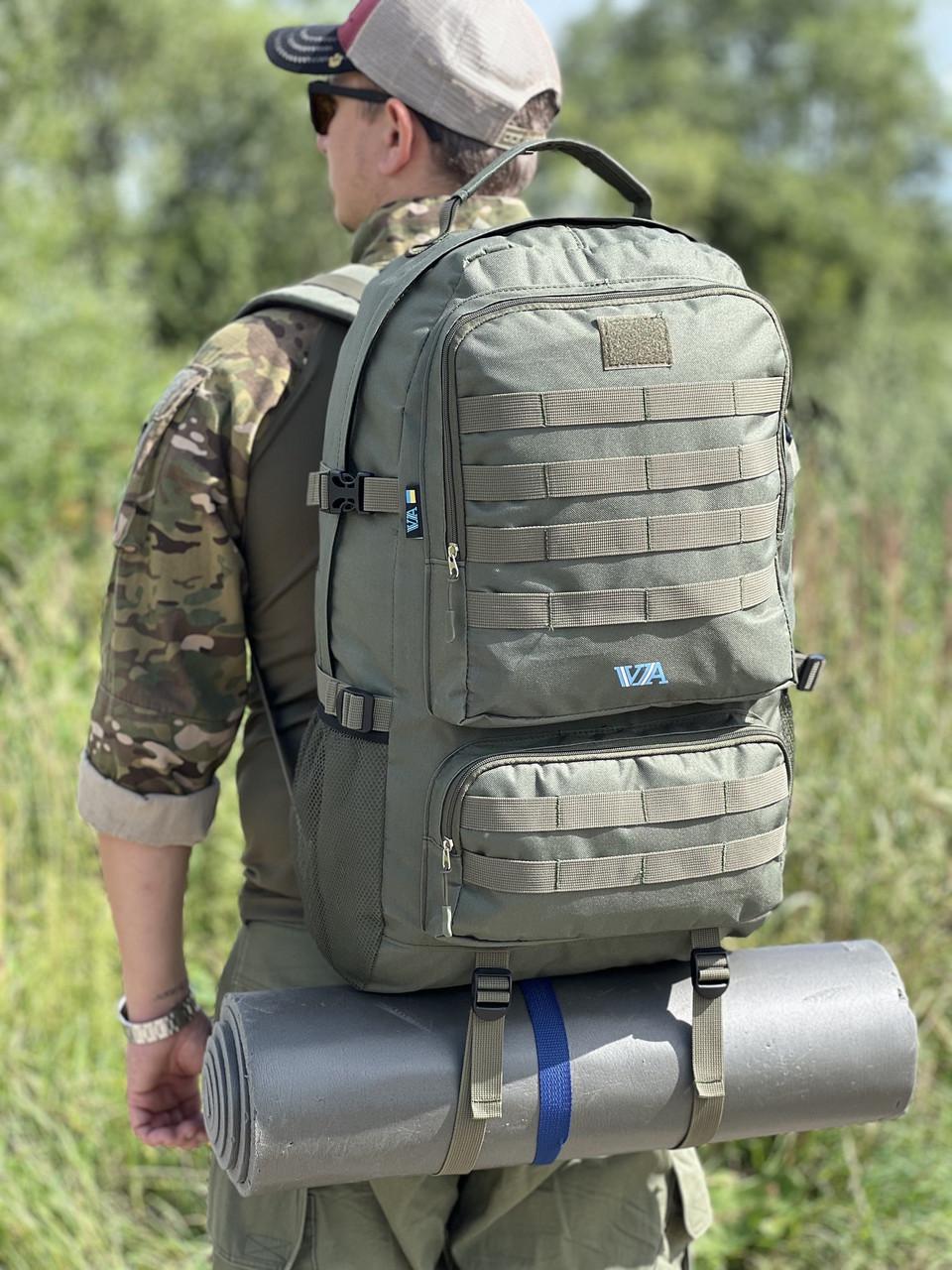 Рюкзак большой Тактический Туристический 65 л VA Хаки (2954671754)