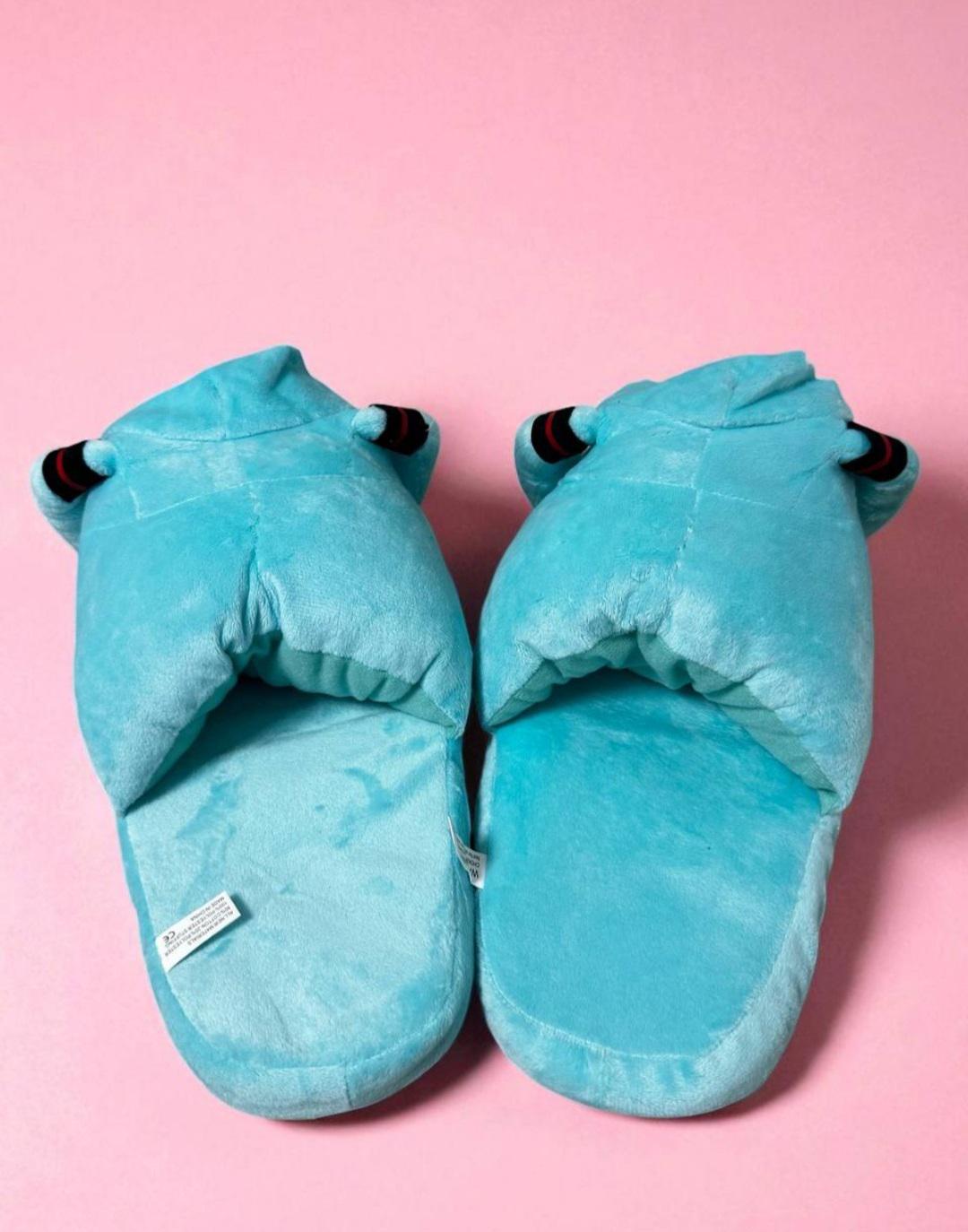 Капці домашні плюшеві Міку Хацуне аніме р. 36-41 Блакитний - фото 3