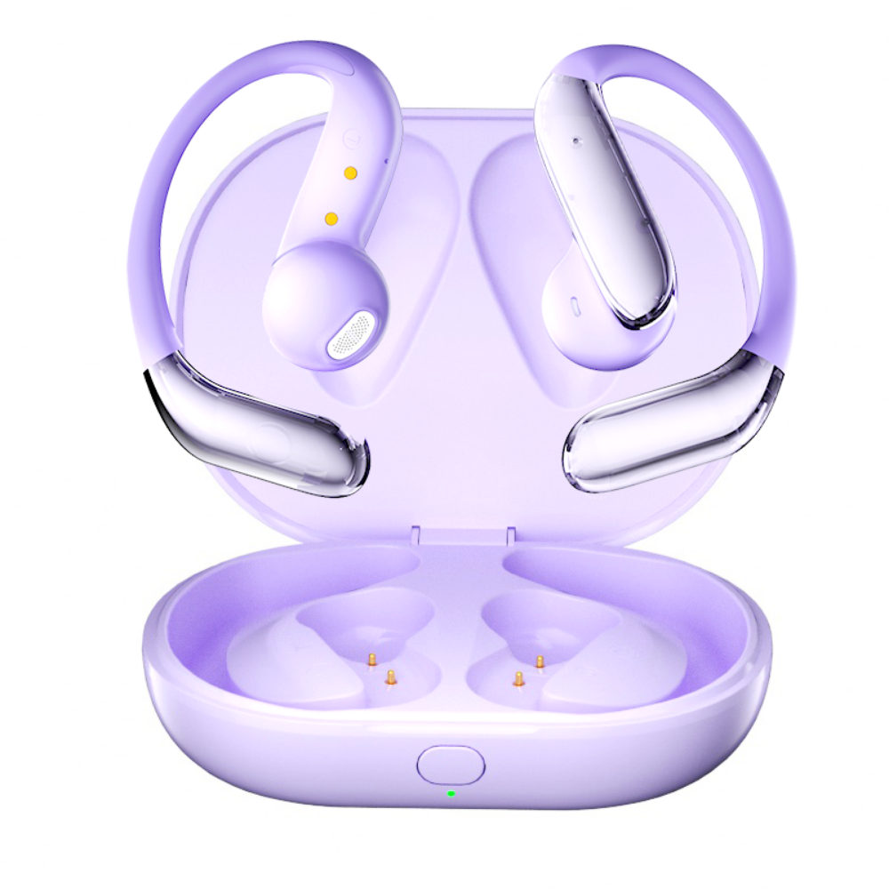 Наушники беспроводные со встроенным переводчиком с шумоподавлением пространственным аудио сенсорные Bluetooth Type-C Фиолетовый Наушники беспроводные со встроенным переводчиком с шумоподавлением пространственным аудио сенсорные Bluetooth Type-C Фиолетовый