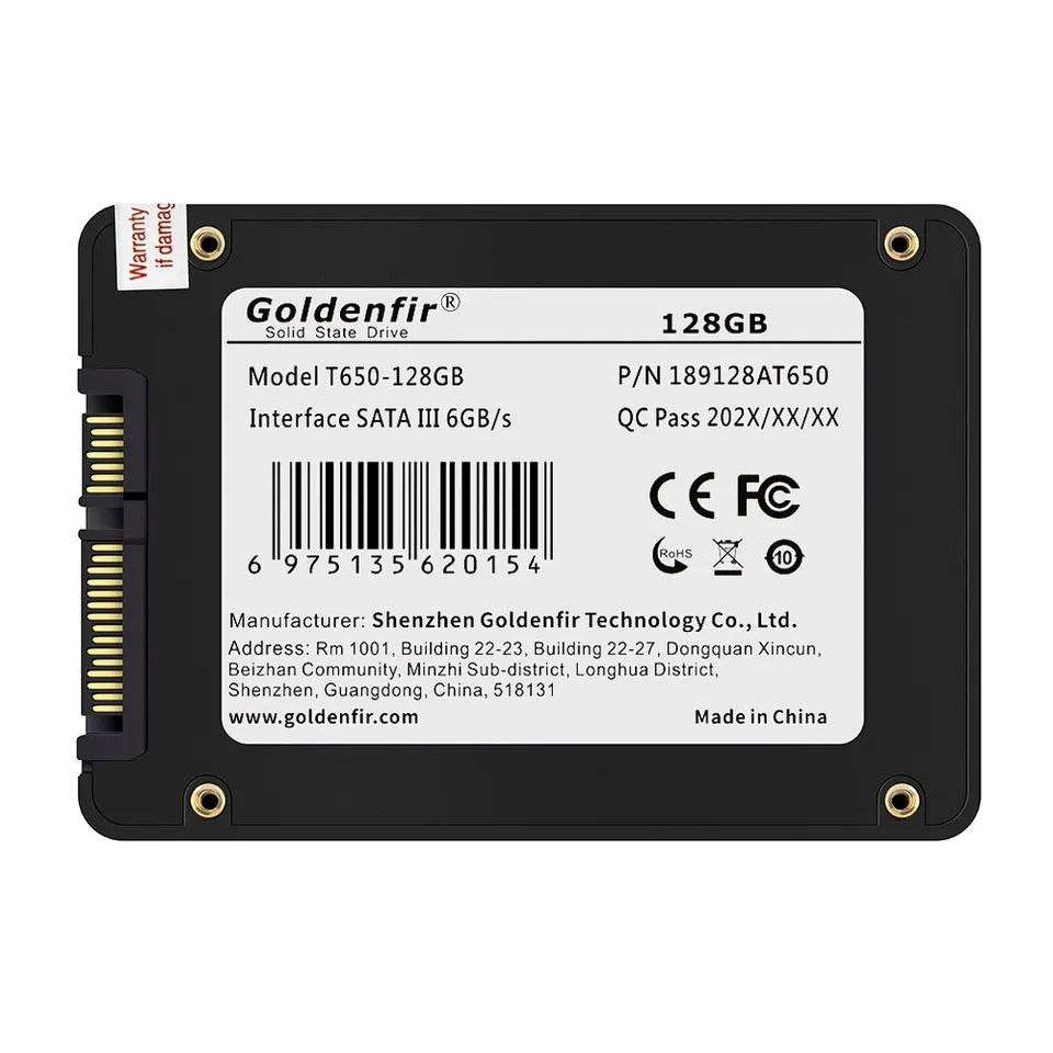 Жесткий диск SSD Goldenfir T650 128 Gb 2,5 (0437) - фото 2