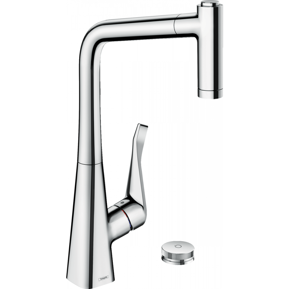 Смеситель для кухни Hansgrohe Metris Select M71 73806000 с видвижной лейкой Хром (142344)
