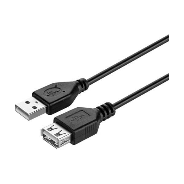 Кабель KIT USB 2.0 AM/AF 1.8 м Black (KITS-W-005)