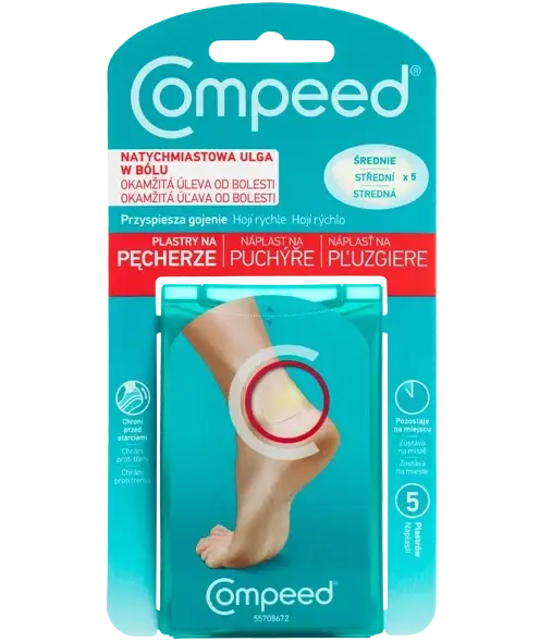 Пластыри от волдырей Compeed средние 5 шт. (123)