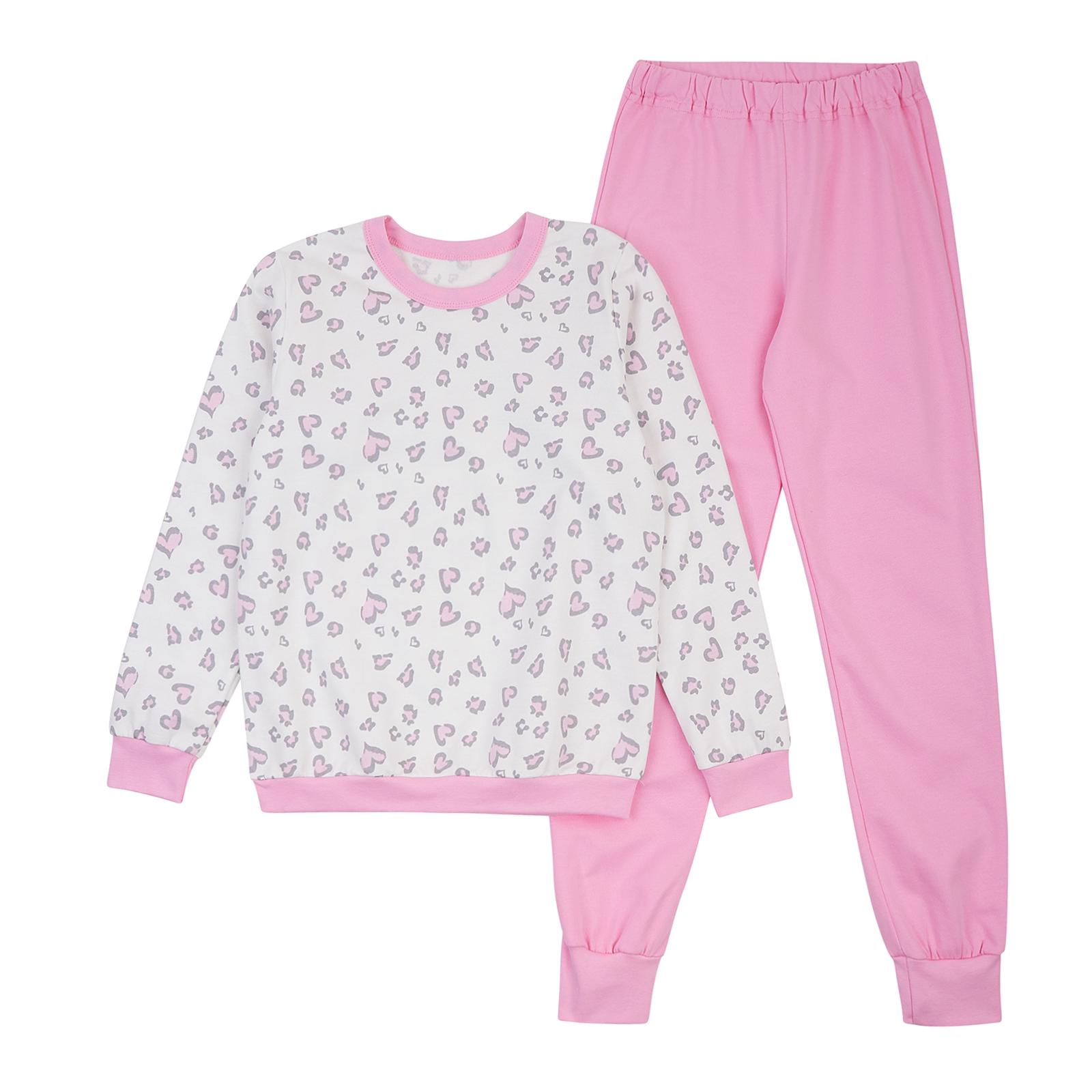 Пижама детская ЛяЛя К3ФТ153/6-1822 теплая 158 см Розовый (22642330)