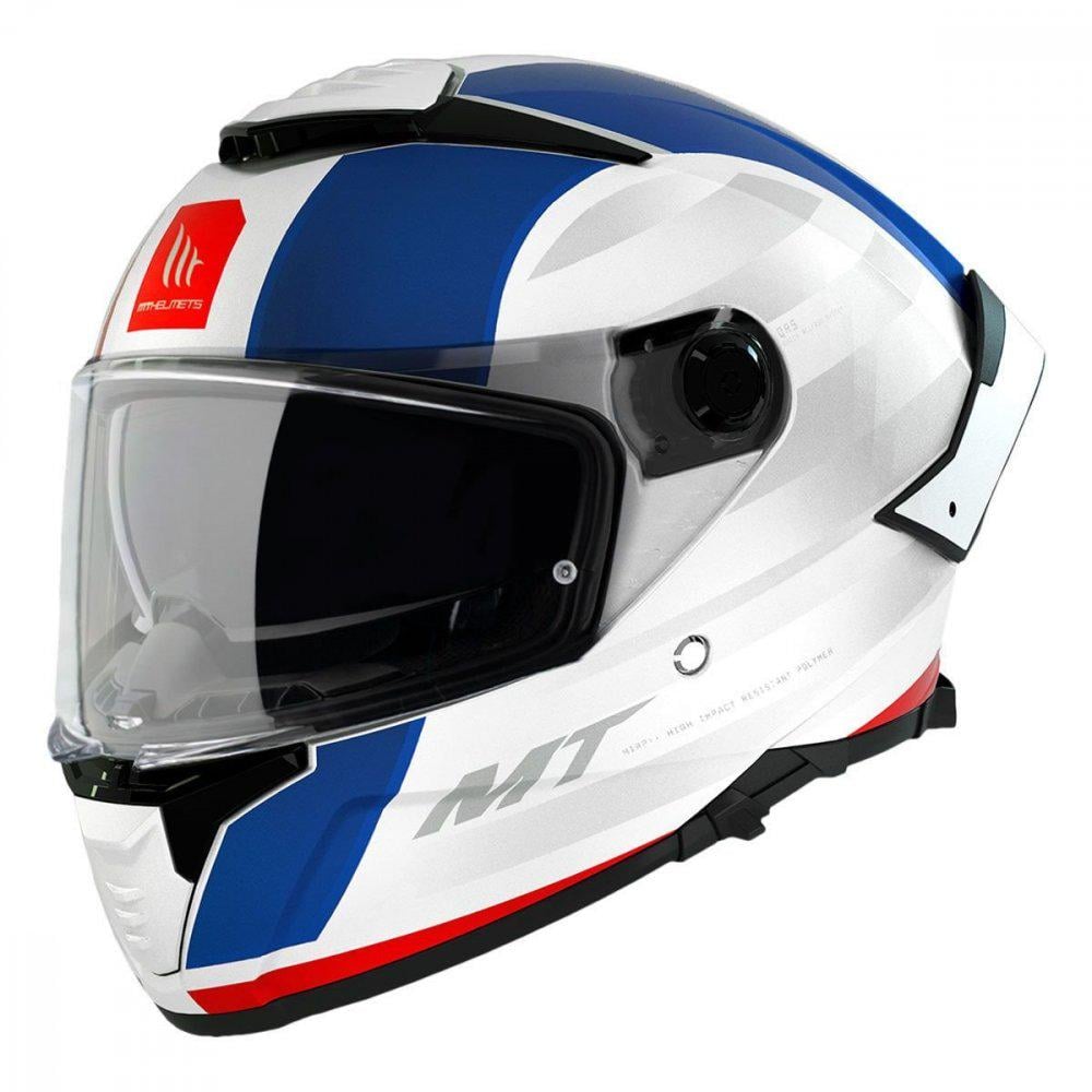 Мотошлем MT HELMETS Thunder 4 SV FogOFF TREADS C7 XS Gloss Blue