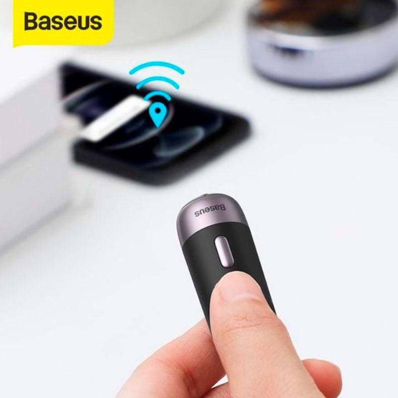 Поисковый умный брелок BASEUS Intelligent T3 Rechargeable Anti-lost Tracker BT-5.0 80м ZLFDQT3-02 Black - фото 2