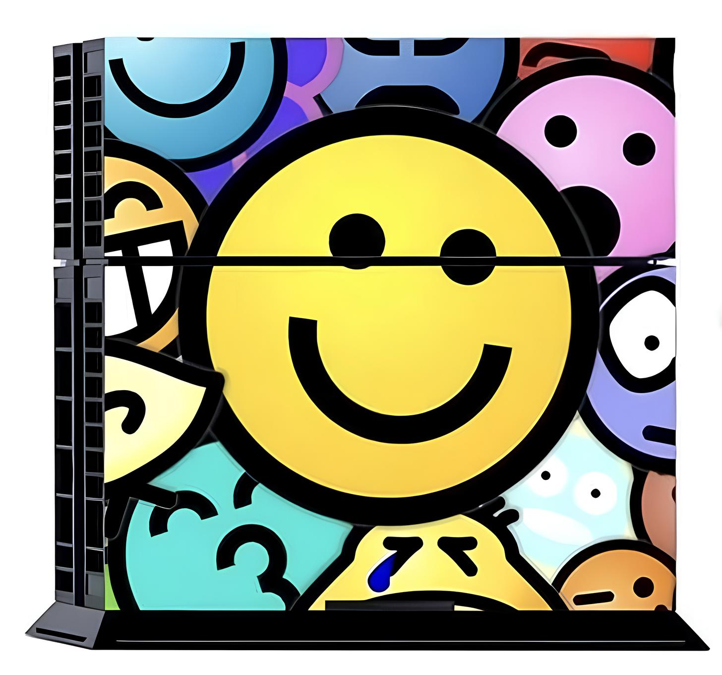 Наклейка виниловая Sony PlayStation PS4 Fat DualShock 4 Smile